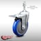 Service Caster 5 Inch SS Blue Polyurethane 10mm Threaded Stem Caster with Total Lock Brake SCC-SSTSTTL20S514-PPUB-BLUE-M1015 - alternate 2